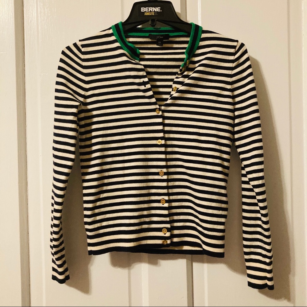 J Crew XS Navy Cardigan